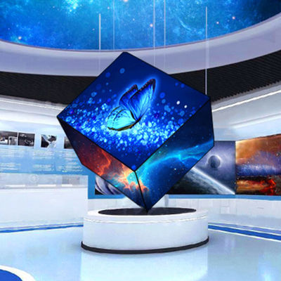 شاشة LED ذات شكل خاص عالية الدقة / شاشة LED مكعبة لمراكز التسوق