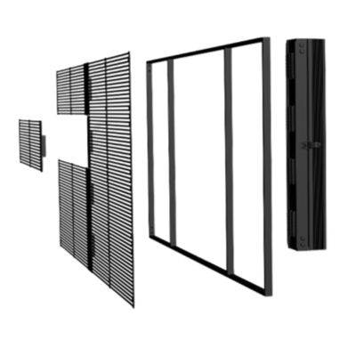 500X1000mm PH5-10 في الهواء الطلق ضوء عالي معدل تحديث عالية LED شاشة شفافة