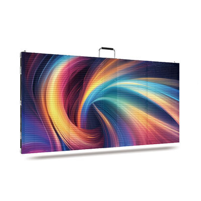 شاشة LED شفافة HT 500 * 1000 طريقة متعددة التثبيتات 3D جدار فيديو شفافة