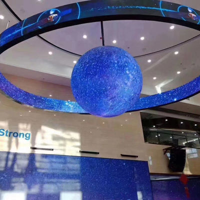 شاشة LED كبيرة مرنة شاشة عالية السطوع شاشات حائط فيديو منحنية