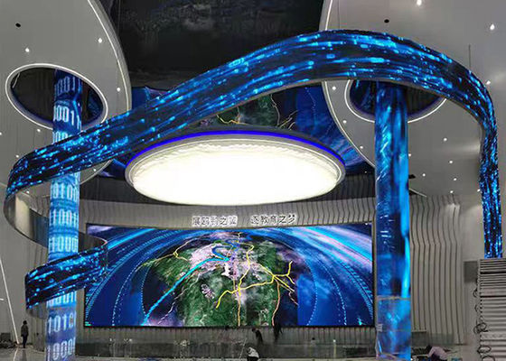 عالية الدقة والإشراق شاشة مرنة LED SQ-R سلسلة مثالية للعرض الداخلي والخارجي