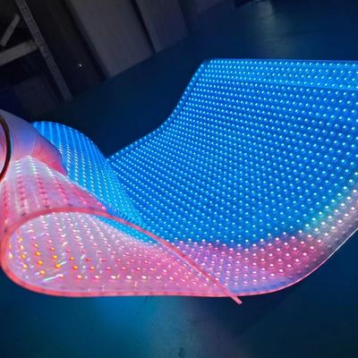 شاشة LED هولوغرافية مذهلة للمشاشات المرنة بزاوية عرض واسعة 990mmX390mm