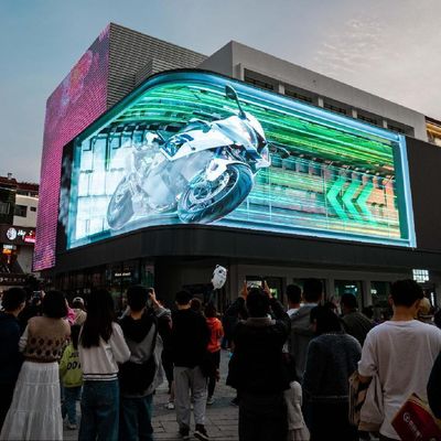 شاشة عرض LED ثلاثية الأبعاد منخفضة الاستهلاك مضادة للماء في الخارج مخصصة