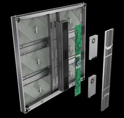 شاشة عرض LED خارجية عالية الوضوح خالية من النظارات خزانة الألومنيوم 480mm * 320mm