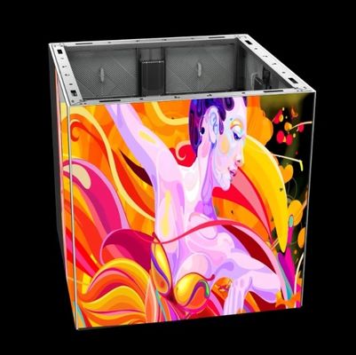 شاشة عرض LED خارجية عالية الوضوح خالية من النظارات خزانة الألومنيوم 480mm * 320mm