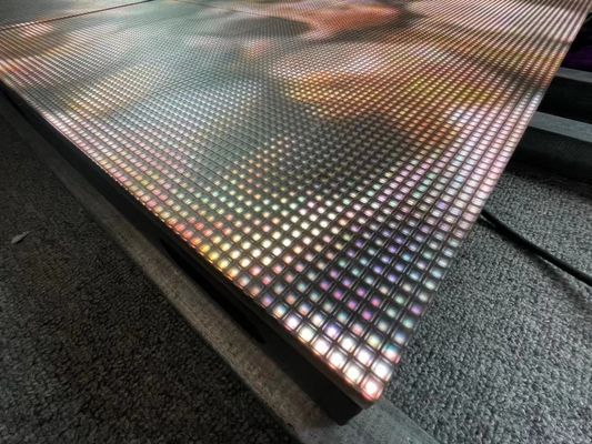 ألواح الأرضية LED التفاعلية من نوع CE ، إضاءة أرضية الرقص LED 500mm*500mm