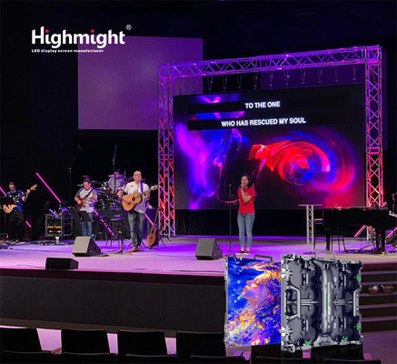 داخل RH-B PH3.91 Full Color Rental شاشة عرض LED شاشة فيديو جدار. يمكن ربطها بحرية