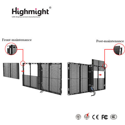 500mm*1000mm TRA-F PH3-7 الطرف الخارجي التجميع وحدات الضوء العالي LED شاشة عرض شفافة