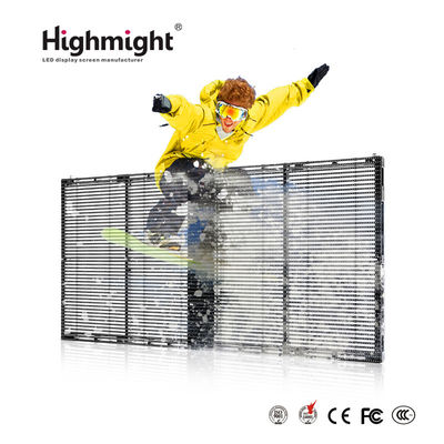 500mm*1000mm TRA-F PH3-7 الطرف الخارجي التجميع وحدات الضوء العالي LED شاشة عرض شفافة