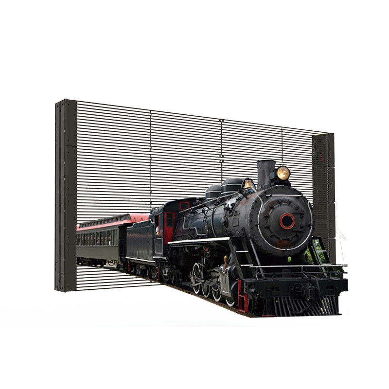 TRA-B PH5-10 داخل المنزل انظر من خلال شاشة LED 1000mmX1000mm ألومنيوم سبائك شاشة شفافة