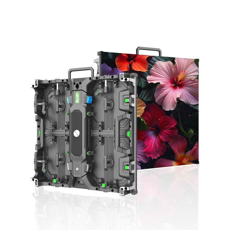 RH-A 4.81 حائط فيديو داخلي الصب الميت الألومنيوم 500 * 1000mm استئجار عرض LED