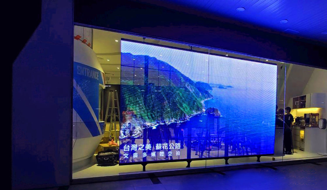1000mm*1000mm شاشة LED شفافة كامل اللون VTB-P15-15